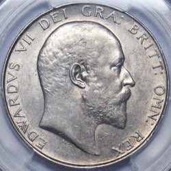 1907 Halfcrown (PCGS AU53) - Edward VII British Silver Coin - Very Nice