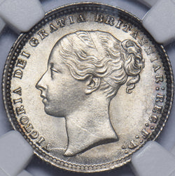 1872 Shilling (NGC MS 64) - Victoria British Silver Coin - Superb