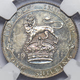 1911 Proof Shilling (NGC PF 64) - George V British Silver Coin - Superb