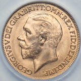 1929 Farthing (CGS UNC 88) - George V British Bronze Coin - Superb