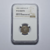 1902 Matt Proof Sixpence (NGC PF 64) - Edward VII British Silver Coin - Superb