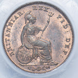 1827 Third Farthing (LCGS 80) - George IV British Copper Coin - Superb