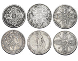 1849 - 1916 Florins Lot (6 Coins) - British Silver Coins