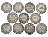 1877 - 1887 YH Sixpences Lot (11 Coins) - Victoria British Silver Coins