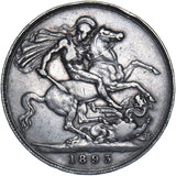 1893 LVI Crown - Victoria British Silver Coin