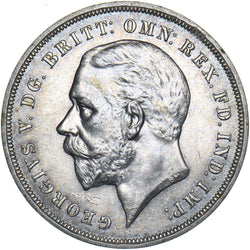 1935 Crown - George V British Silver Coin - Very Nice