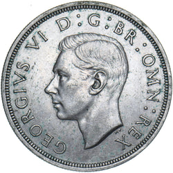 1937 Crown - George VI British Silver Coin - Very Nice