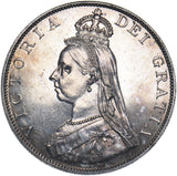 1887 Double Florin (Roman 1) - Victoria British Silver Coin - Very Nice