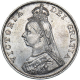 1888 Double Florin - Victoria British Silver Coin - Very Nice