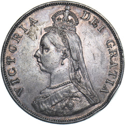 1888 Double Florin - Victoria British Silver Coin