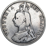 1888 Double Florin (Inverted 1) - Victoria British Silver Coin