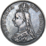 1889 Double Florin - Victoria British Silver Coin - Very Nice