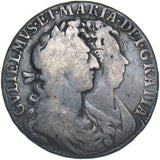 1689 Halfcrown - William & Mary British Silver Coin