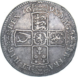 1698 Halfcrown - William III British Silver Coin - Nice