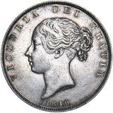 1846 Halfcrown - Victoria British Silver Coin - Very Nice