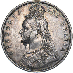 1887 Halfcrown (Striking flaw) - Victoria British Silver Coin