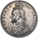 1887 Halfcrown (Striking flaw) - Victoria British Silver Coin