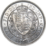 1893 Halfcrown - Victoria British Silver Coin - Superb