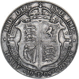 1908 Halfcrown - Edward VII British Silver Coin