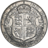 1909 Halfcrown - Edward VII British Silver Coin