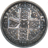 1849 Godless Florin - Victoria British Silver Coin - Very Nice