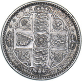 1849 Godless Florin - Victoria British Silver Coin - Very Nice