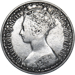 1880 Gothic Florin - Victoria British Silver Coin