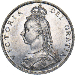 1887 Florin - Victoria British Silver Coin - Very Nice