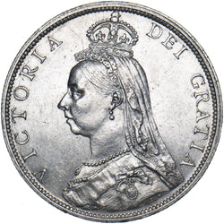 1890 Florin - Victoria British Silver Coin - Very Nice