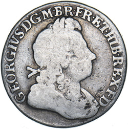 1723 SSC Shilling (French Arms At Date) - George I British Silver Coin