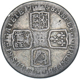 1758 Shilling - George II British Silver Coin