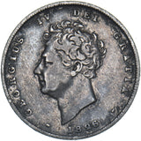 1826 Shilling - George IV British Silver Coin - Nice