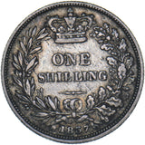 1837 Shilling - William IV British Silver Coin - Nice