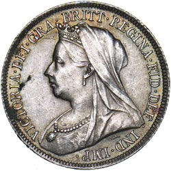 1894 Shilling - Victoria British Silver Coin - Very Nice