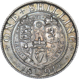 1894 Shilling - Victoria British Silver Coin - Very Nice