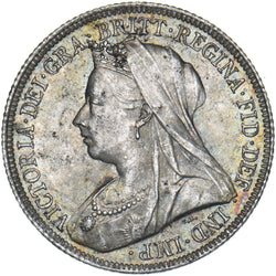 1899 Shilling - Victoria British Silver Coin - Very Nice