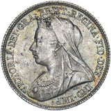 1899 Shilling - Victoria British Silver Coin - Very Nice