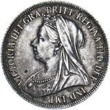 1899 Shilling - Victoria British Silver Coin - Very Nice