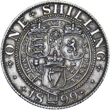 1899 Shilling - Victoria British Silver Coin - Very Nice