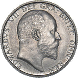 1902 Matt Proof Shilling - Edward VII British Silver Coin - Superb