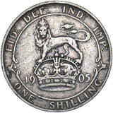 1905 Shilling - Edward VII British Silver Coin