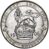 1906 Shilling - Edward VII British Silver Coin - Very Nice