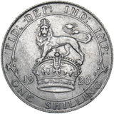 1920 Shilling - George V British Silver Coin - Very Nice