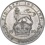 1920 Shilling - George V British Silver Coin - Very Nice