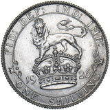 1926 Shilling - George V British Silver Coin - Very Nice