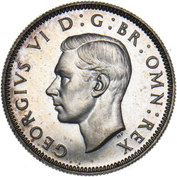 1937 Proof Scottish Shilling - George VI British Silver Coin - Superb