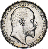 1909 Sixpence - Edward VII British Silver Coin - Very Nice