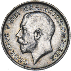 1913 Sixpence - George V British Silver Coin - Nice