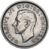 1952 Sixpence - George VI British  Coin - Very Nice