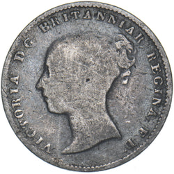 1862 Threepence - Victoria British Silver Coin